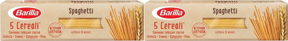 Макаронные изделия Barilla Spaghetti 5 Злаков Спагетти, комплект: 2 упаковки по 450 г  #1
