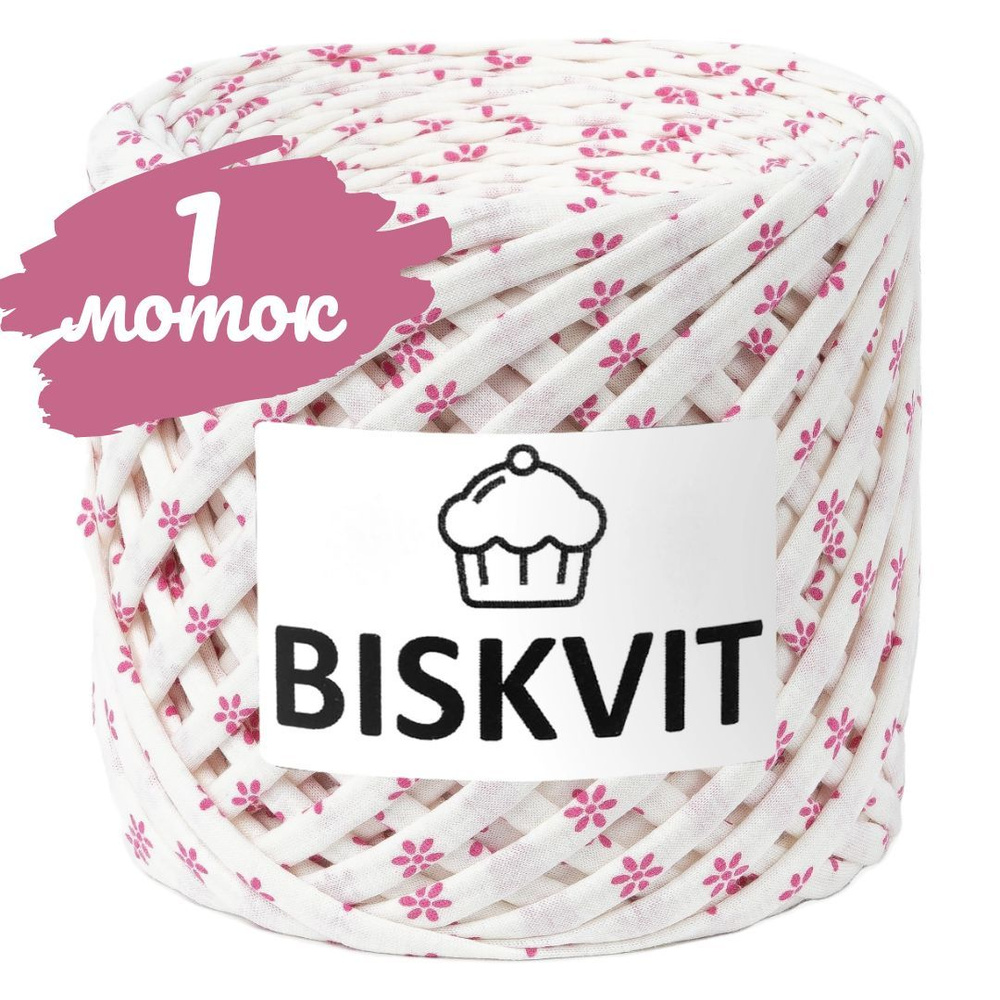 Трикотажная пряжа Biskvit sammer time, 100м., лицевая (бисквит) #1