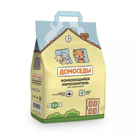 Домоседы Наполнитель Комкующийся 4500г. - купить с доставкой по ...