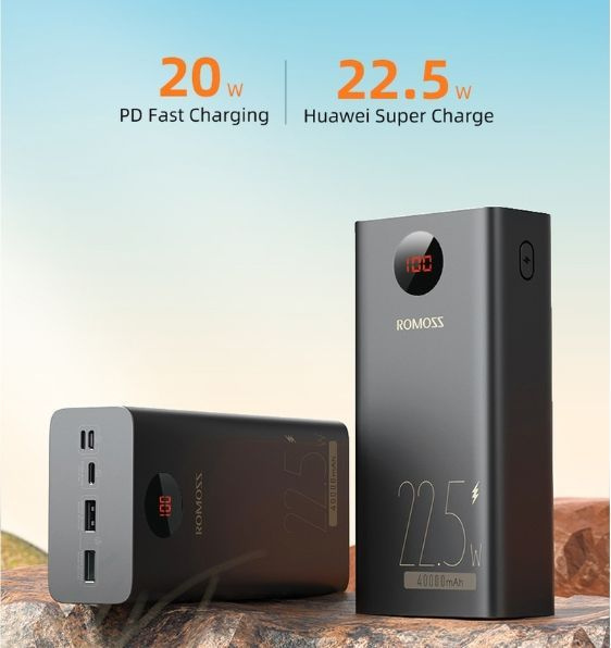 Внешний аккумулятор (Power Bank) Romoss Повербанк/powerbank/40000/mah ...