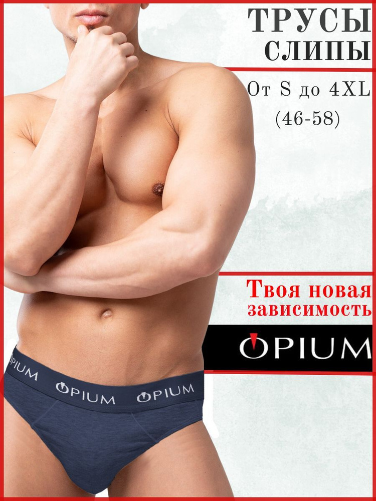Трусы слипы OPIUM Нижнее белье, 1 шт - купить с доставкой по выгодным ценамв интернет-магазине OZON (923954906)