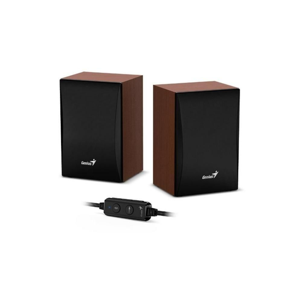 Акустическая система 2.0 GENIUS SP-HF380BT black/brown (31730034402) -  купить с доставкой по выгодным ценам в интернет-магазине OZON (947375586)