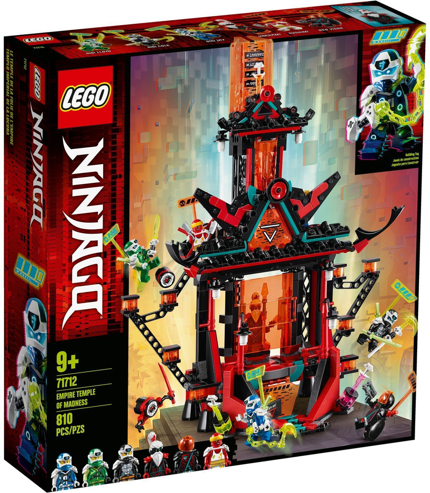 LEGO Ninjago Императорский храм Безумия 71712 - купить с доставкой по  выгодным ценам в интернет-магазине OZON (530773334)