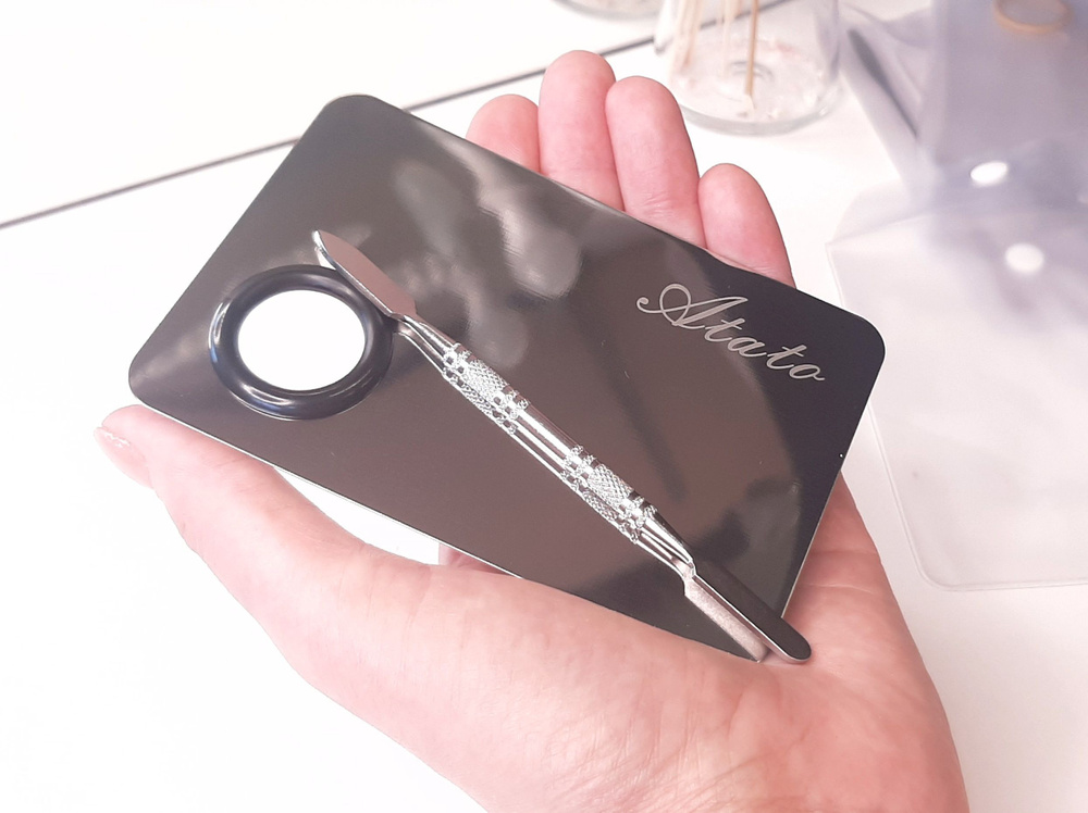 Палитра для смешивания косметики Atato (сталь) - купить с доставкой по ...