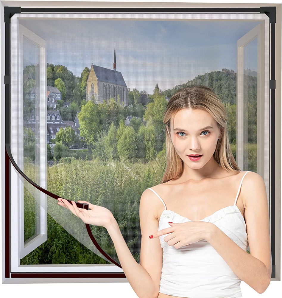 Москитная сетка на окна с крепежной лентой 130x150 см москитная ...