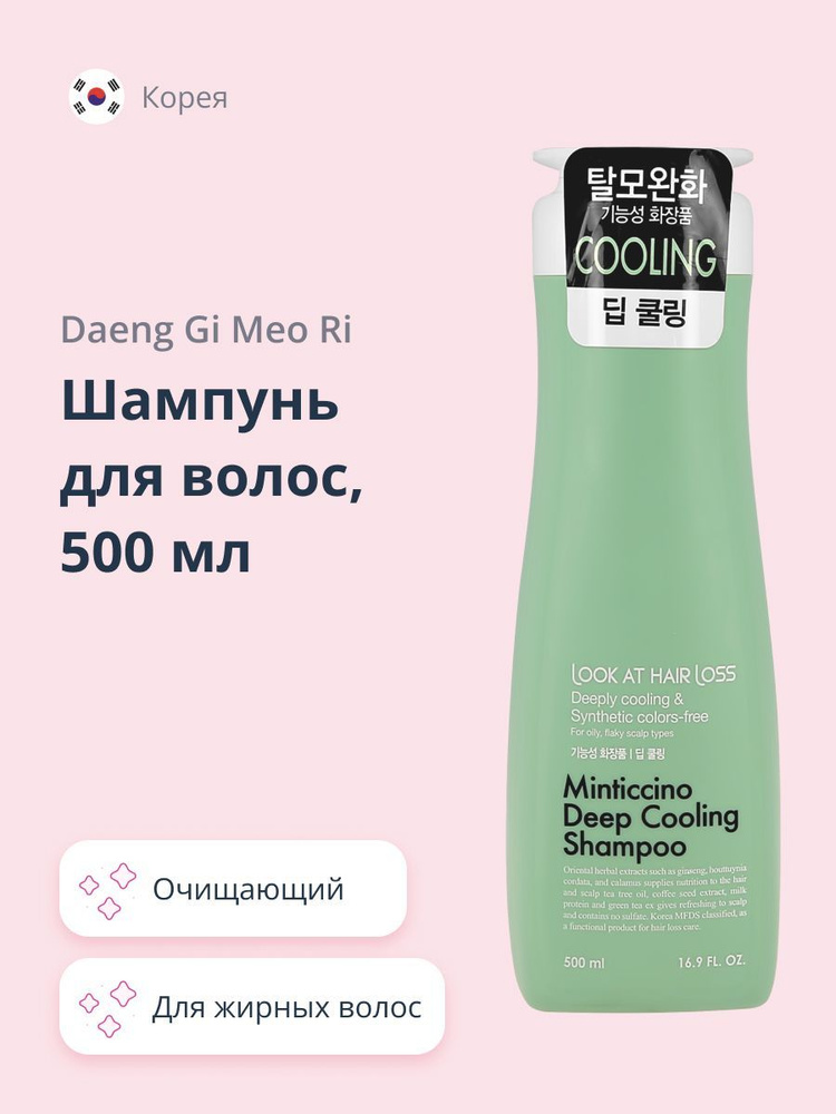 Шампунь для волос DAENG GI MEO RI Шампунь для волос LOOK AT HAIR LOSS для жирной кожи головы