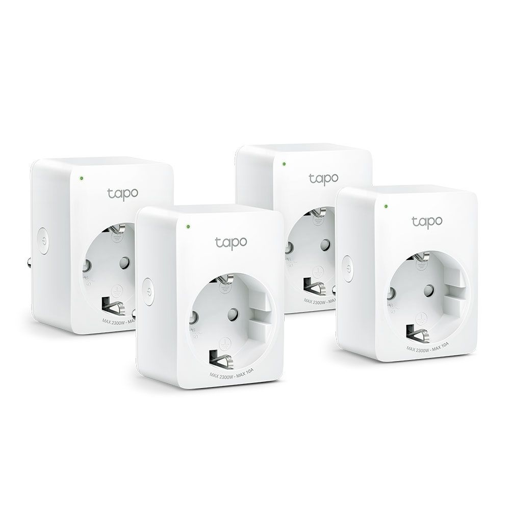 Умная розетка TP-Link Mini Smart TAPO P100 (Tapo P100(4-pack)), белая #1