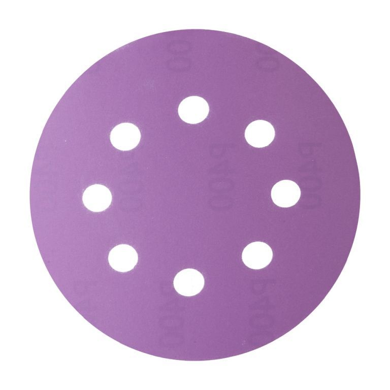 Шлифовальные круги HANKO Purple Paper 125мм 8отв. Р320-100 шт. #1