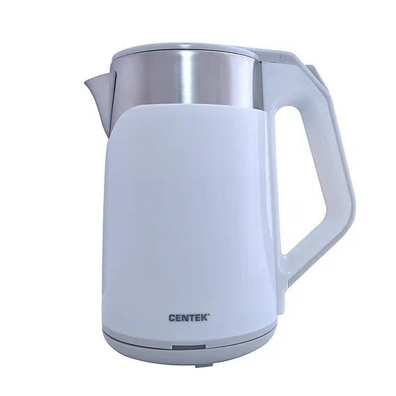 Чайник электрический CENTEK CT-0023 WHITE пластиковый корпус c металлической колбой, белый с подсветкой #1
