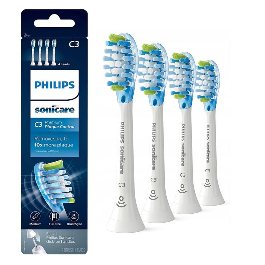Сменные насадки C3 Premium Plaque Control Совместимы с насадками для электрических зубных щеток Phllips #1