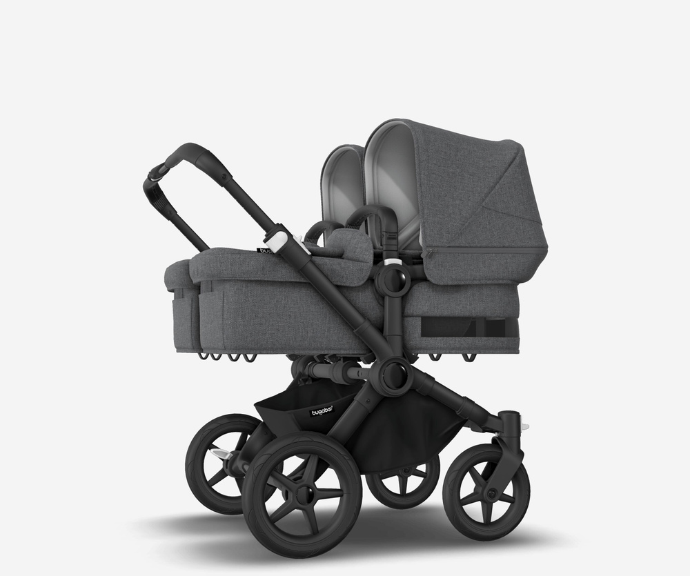 Bugaboo Donkey 5 Twin Black Grey melange Grey melange