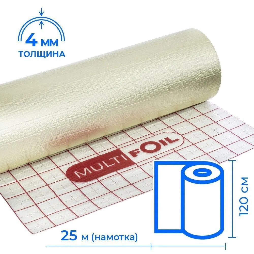 Отражающая подложка для теплого пола MULTIFOIL 30м2 для повышения эффективности обогрева 1,2 х 25  #1