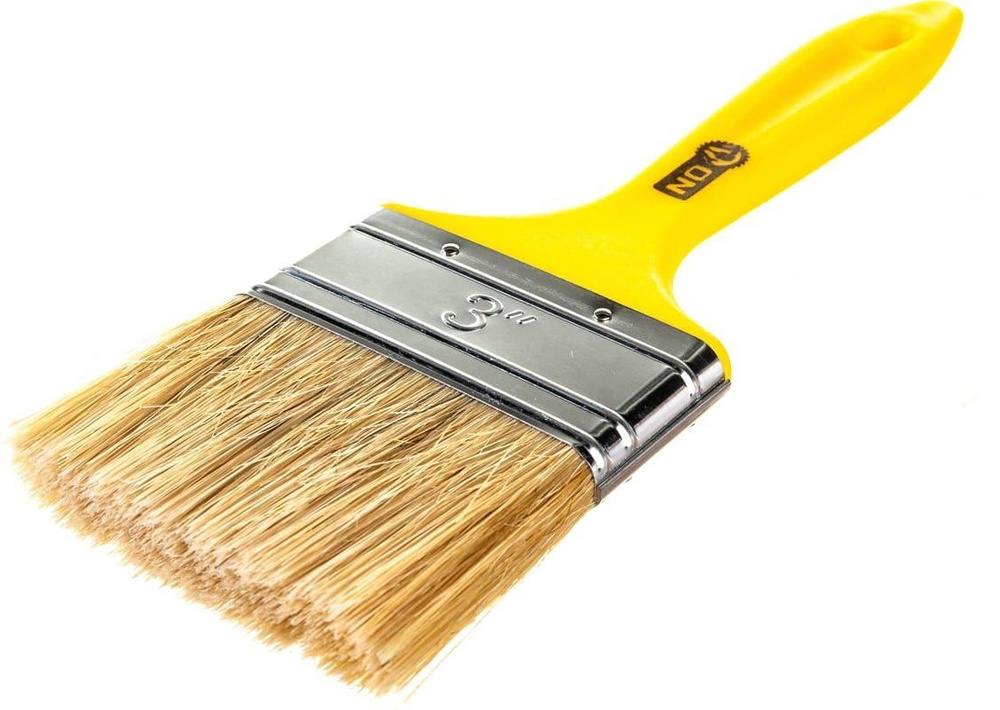 Кисть малярная плоская, 75мм, кисточка малярная 3-ON Мастер ...