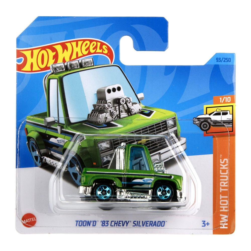 Машинка Hot wheels базовая коллекция в дисплее TOON D 83 CHEVY SILVERADO -  купить с доставкой по выгодным ценам в интернет-магазине OZON (1021665074)