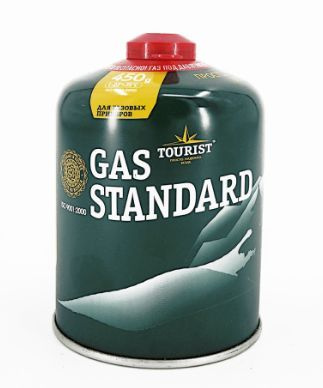 Газовый баллон Tourist (резьбовой) Gas Standard TBR-450 для резки, пайки, сварки, туризма ( 1 шт. )  #1