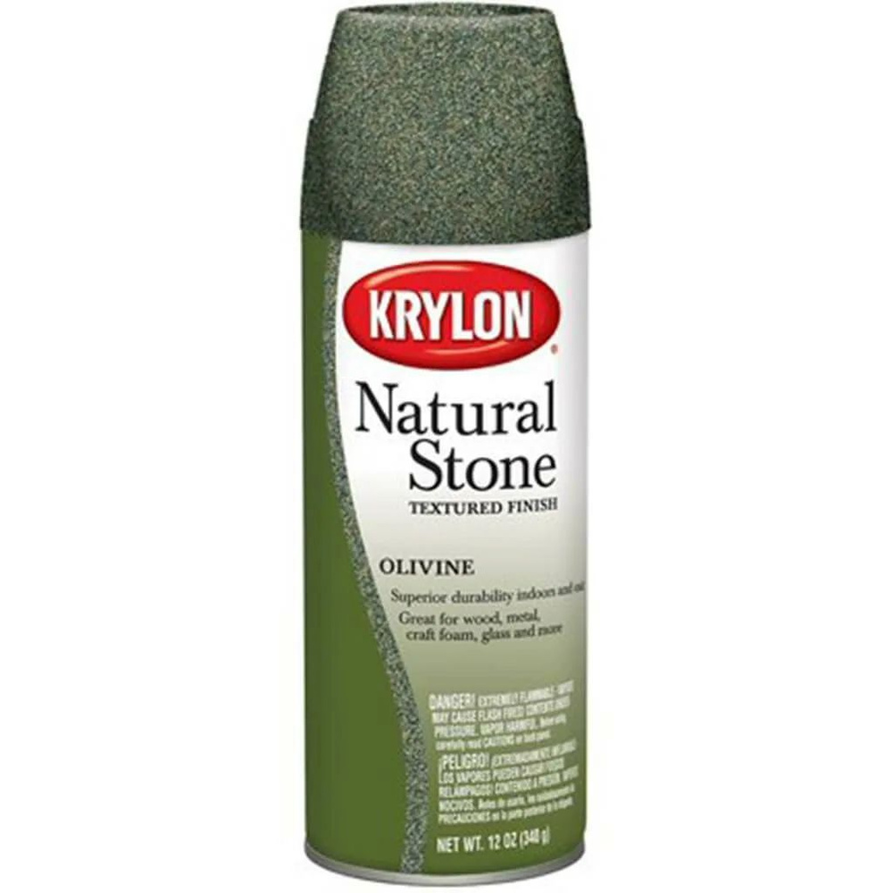 Аэрозольная краска Krylon Краска-спрей Natural Stone Textured, Матовое  покрытие, оливковый - купить в интернет-магазине OZON по выгодной цене  (1026955949)