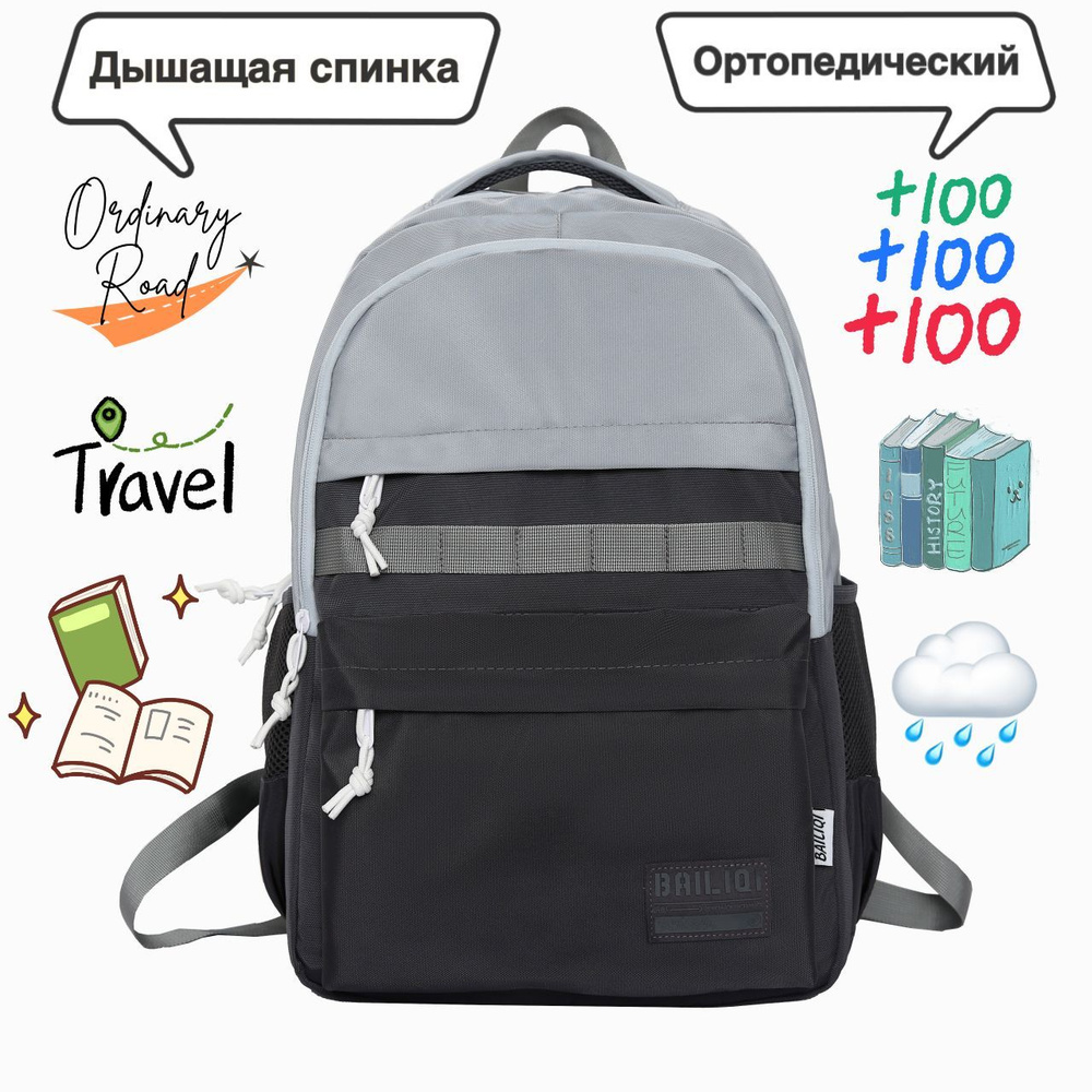 Рюкзак женский мужской спортивный городской туристический для ...