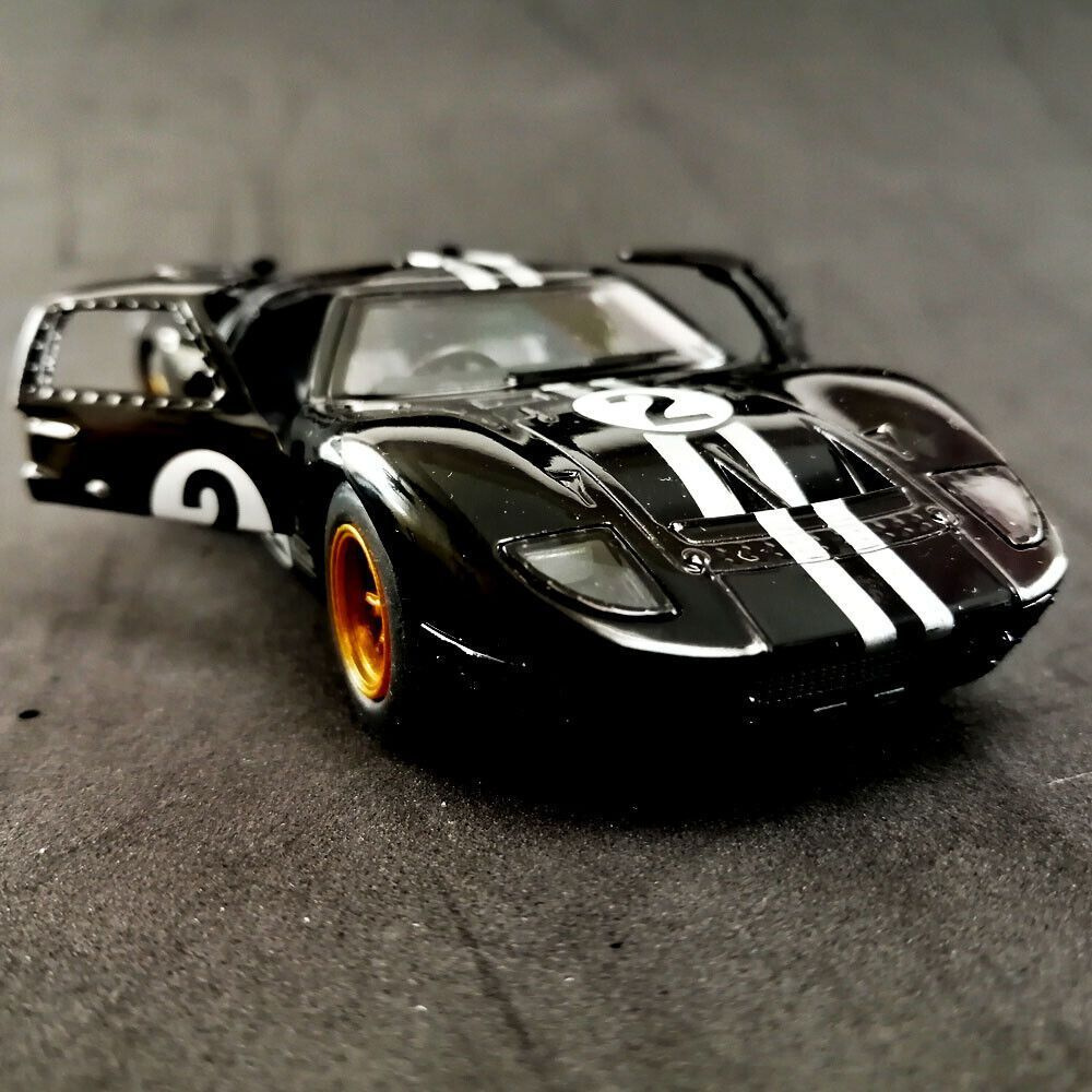 Металлическая машинка Форд ГТ40 Ford GT40 MKII 1966 Kinsmart 1:32 5427DFKT, инерционная с принтом, цвет #1