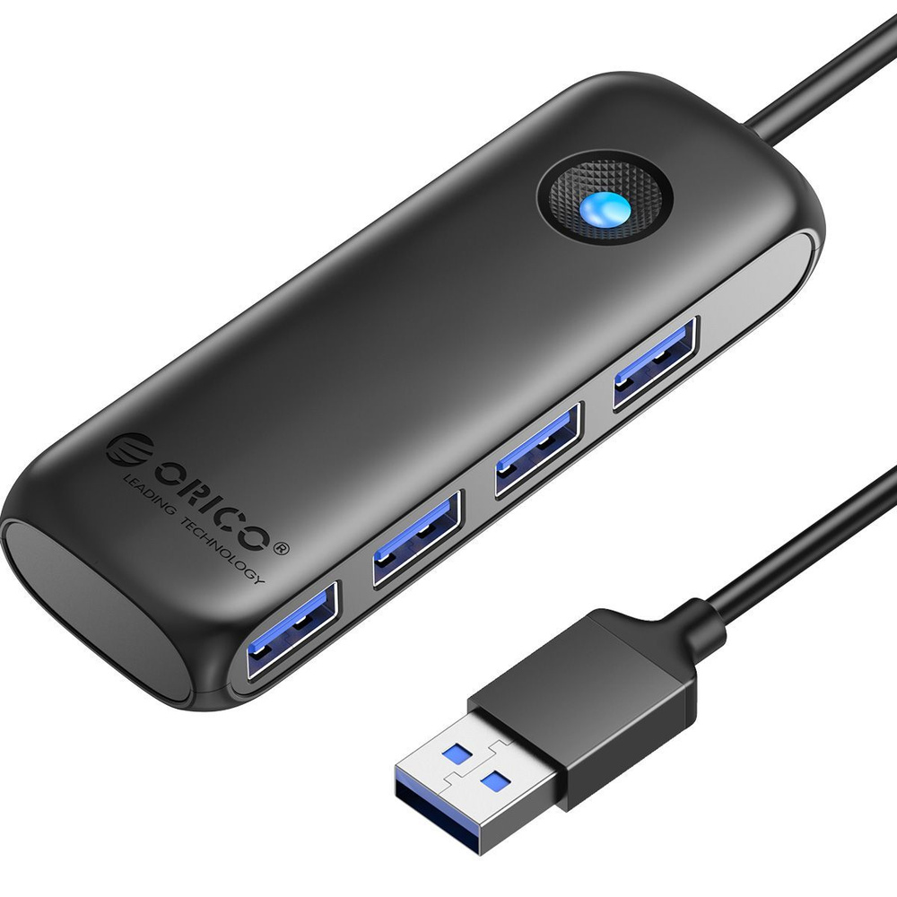 USB - хаб ORICO PDD4A USB HUB 2.0, USB Hub, 4 порта USB-A, Эффективная ...