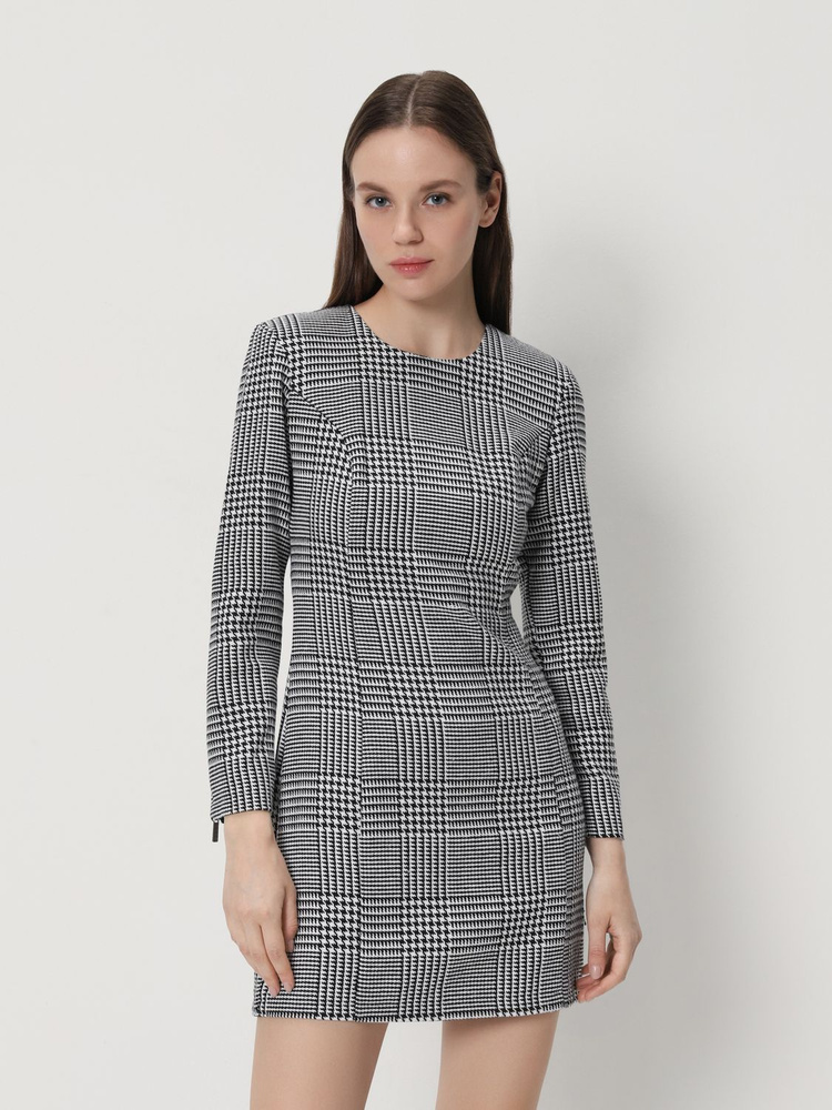 Платье Zara, цвет: white-black (белый, черный, разноцветный). 0003-325 ...