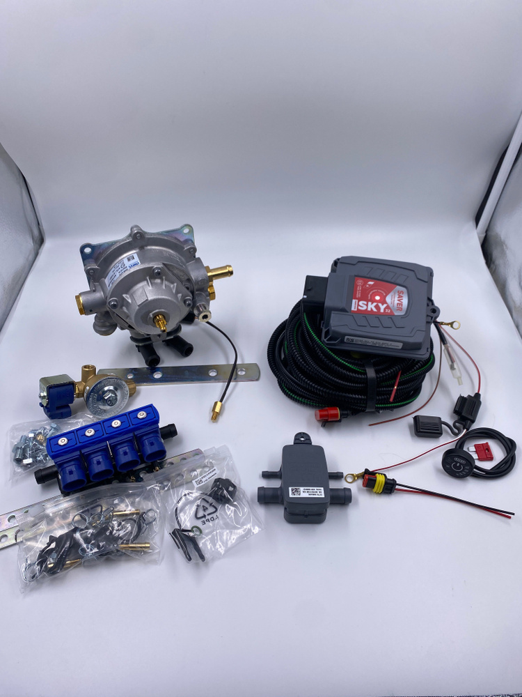 Комплект ГБО (мини-кит) OMVL Saver Sky-4 (редуктор CPR 110kW, форсунки ...
