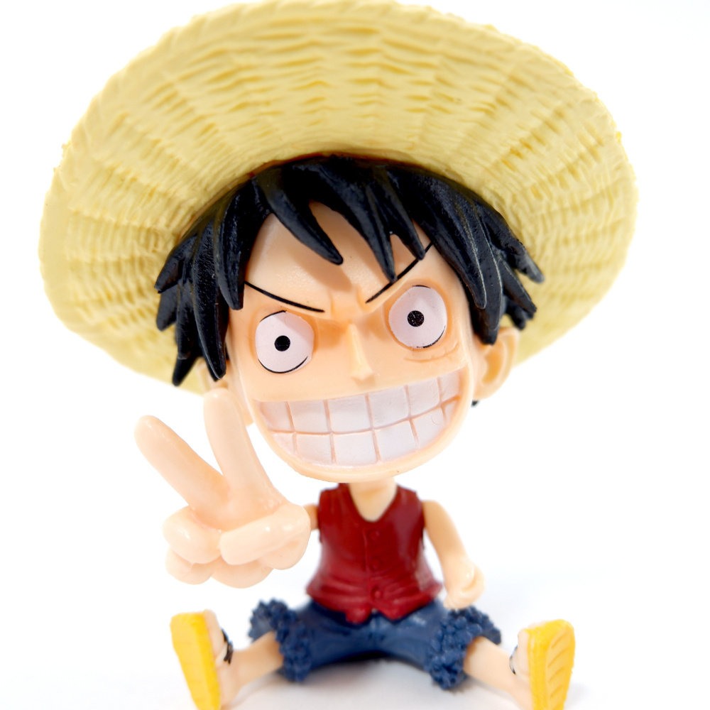 Стилизованная чиби экшен-фигурка Луффи из аниме One Piece в подарочной  коробке. + мини фигурка в подарок