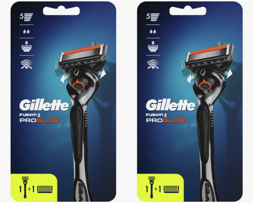 Gillette Станок бритвенный, FUSION + 2 кассеты, 2 уп - купить с ...