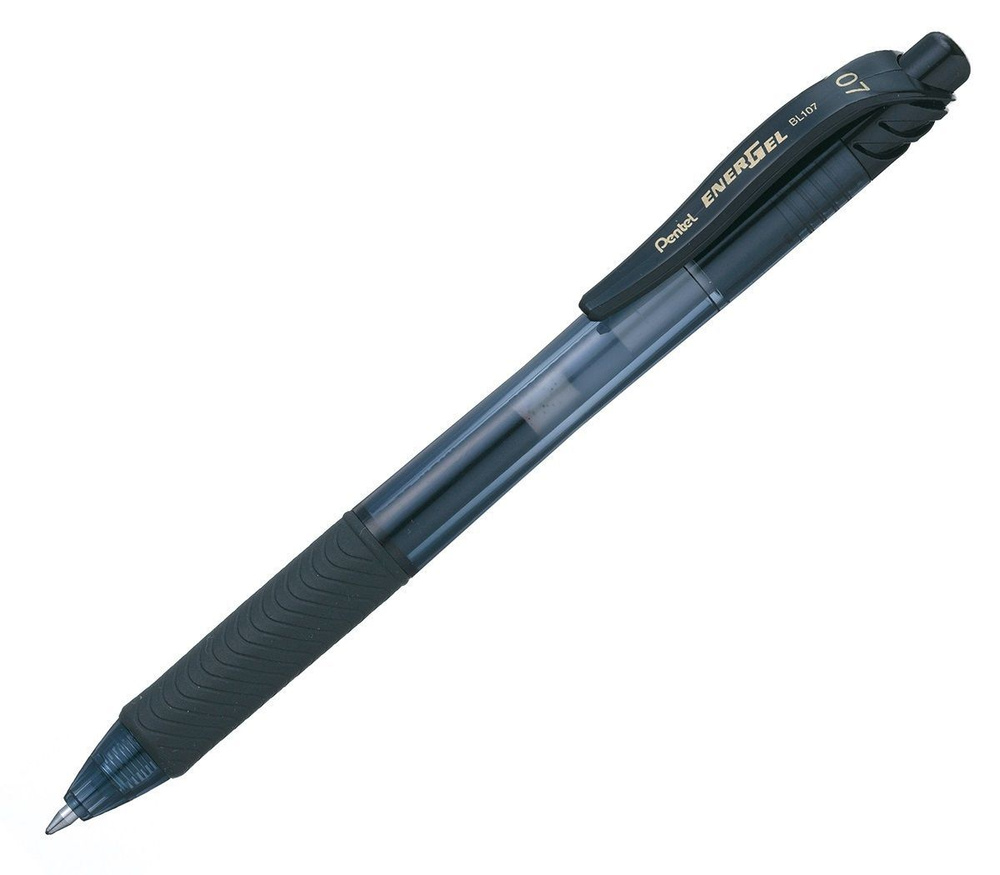 Ручка гелевая PENTEL ENERGEL-X BL107-AX BLACK черные чернила #1