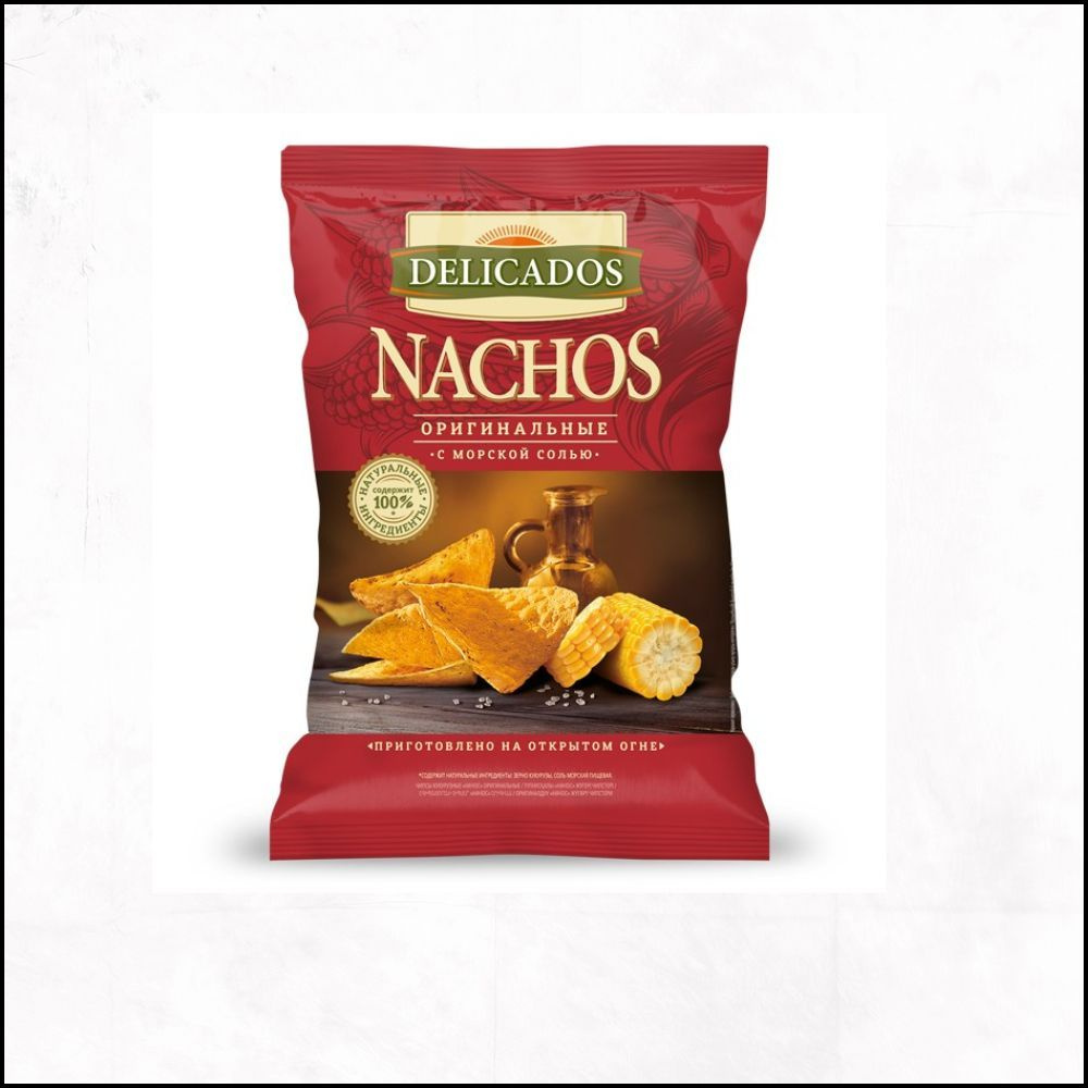 Чипсы Delicados Nachos кукурузные Оригинальные, 150г (15 шт)