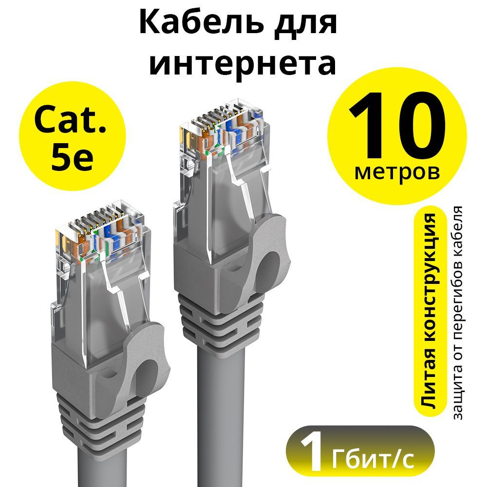 Кабель RJ-45 Ethernet ELS ELS-LNC505 - купить по низкой цене в  интернет-магазине OZON (1117590359)