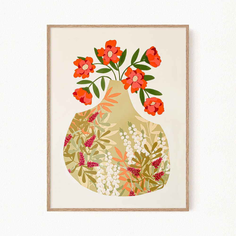 Постер для интерьера "Floral Warmth", 30х40 см #1