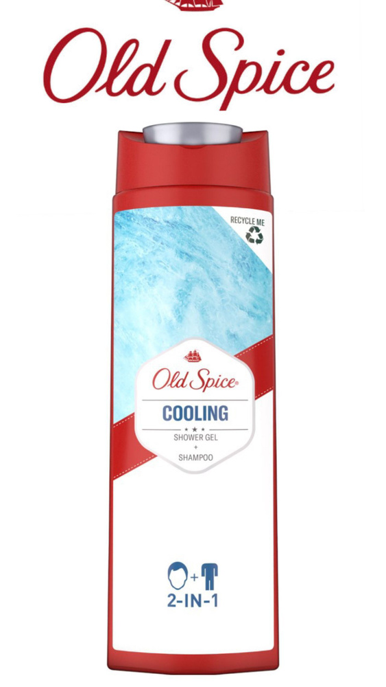 Cooling Old Spice Гель для душа и шампунь, 400 мл #1