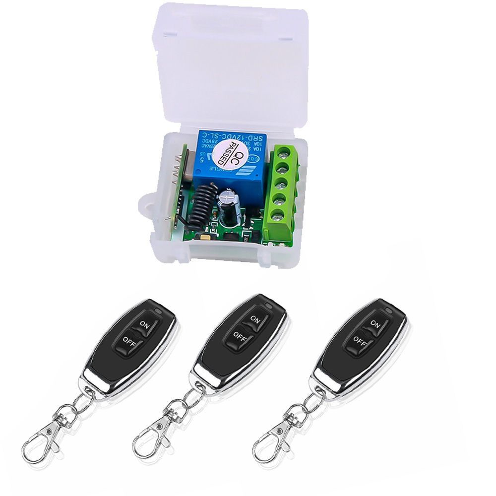 Одноканальное реле радиоуправления 12 В 433 МГц + 3 шт.беспроводной ...