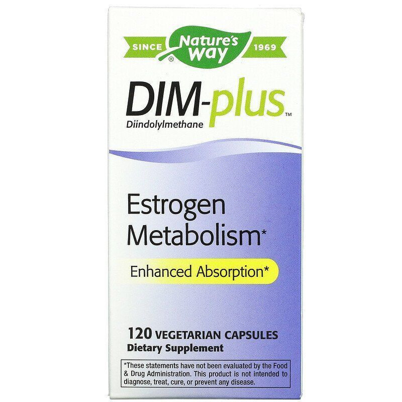 Nature's Way, DIM-plus, Метаболизм эстрогенов, 120 капсул #1