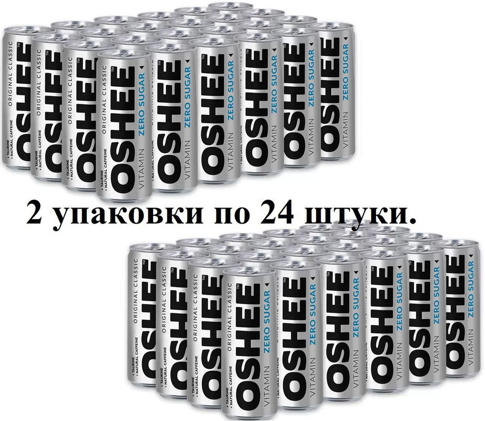 Oshee 0,25л./24шт. Энергетический Напиток Без сахара - 2 упаковки ...