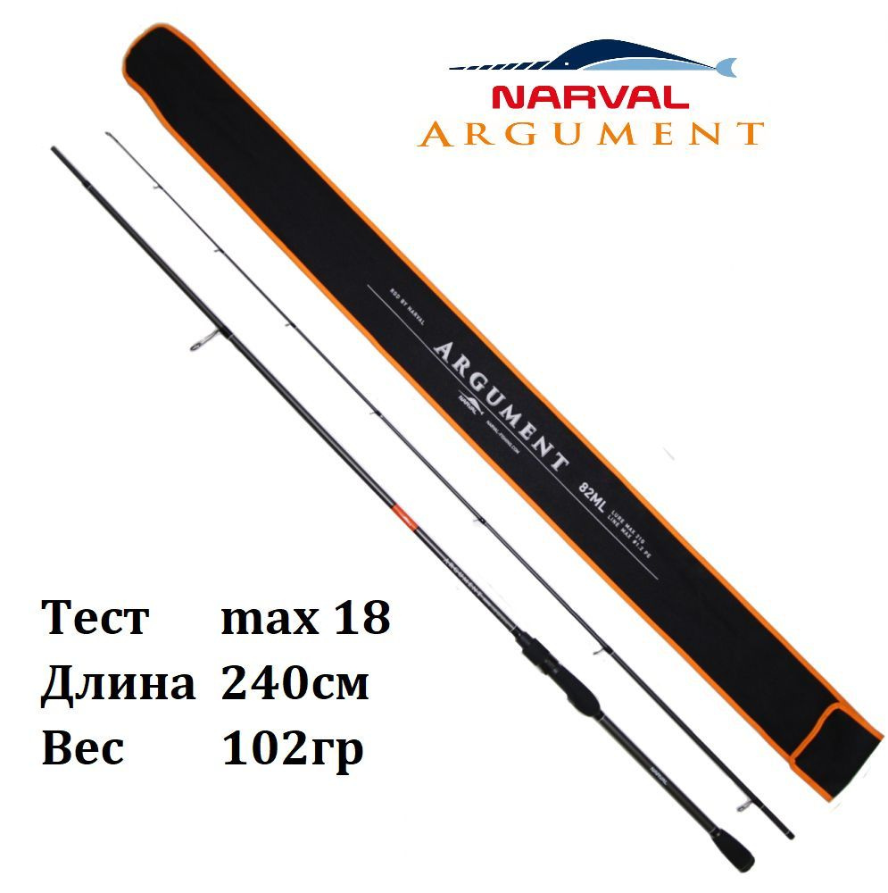 Спиннинг Narval Argument 80L max 18gr/240cm / Для джига на щуку, судака / Удилище Нарвал Аргумент  #1