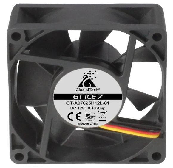 Вентилятор Glacialtech CF-70250HD0AC0001 / GT ICE 7 размер 70x70x25 мм ...