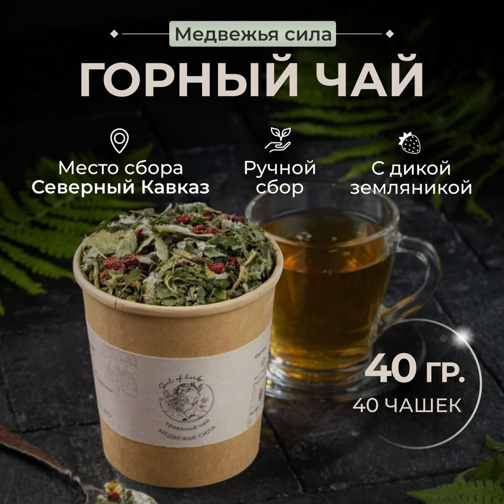 Чай травяной "МЕДВЕЖЬЯ СИЛА", питательный, ручной сбор, 40 гр., авторский купаж Soul of herbs  #1