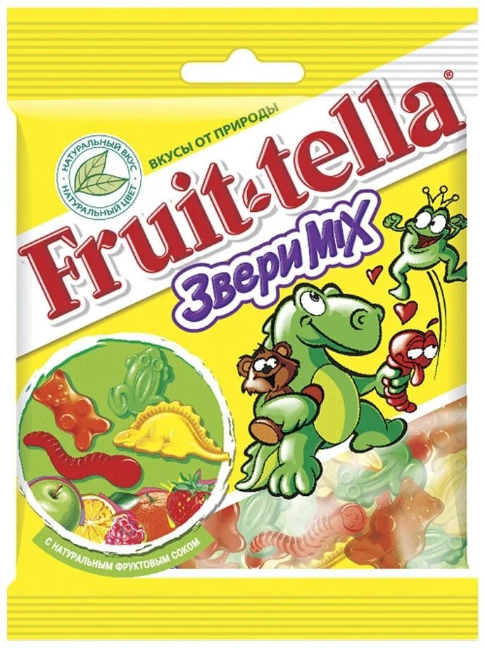 Мармелад Fruittella Звери Mix, 150 г #1