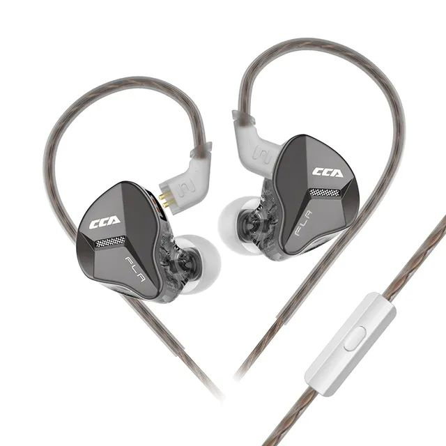 Наушники CCA FLA, Металлические динамические наушники, наушники HiFi Bass Music IEM, Спортивные гарнитуры #1