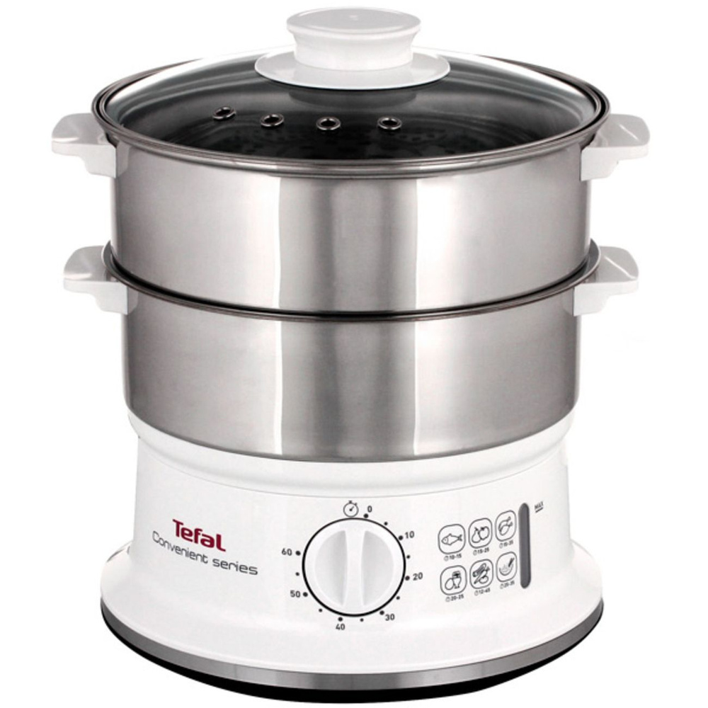 Пароварка электрическая Tefal Convenient Series VC145130, 3045386378463 -  купить по выгодной цене в интернет-магазине OZON (173739416)