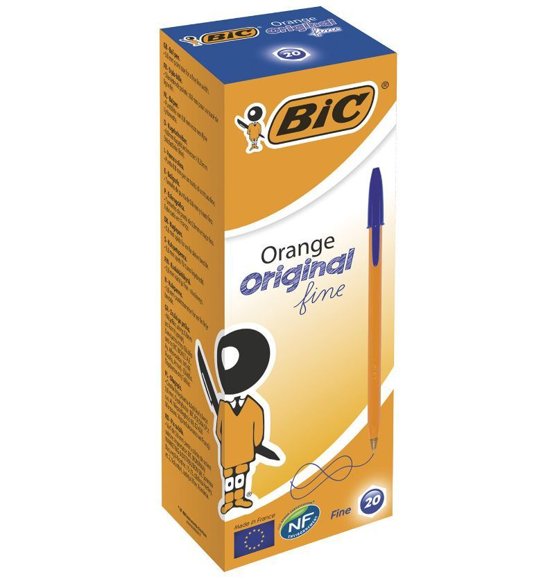 Bic Ручка Шариковая, толщина линии: 0.3 мм, цвет: Синий, 20 шт.  #1