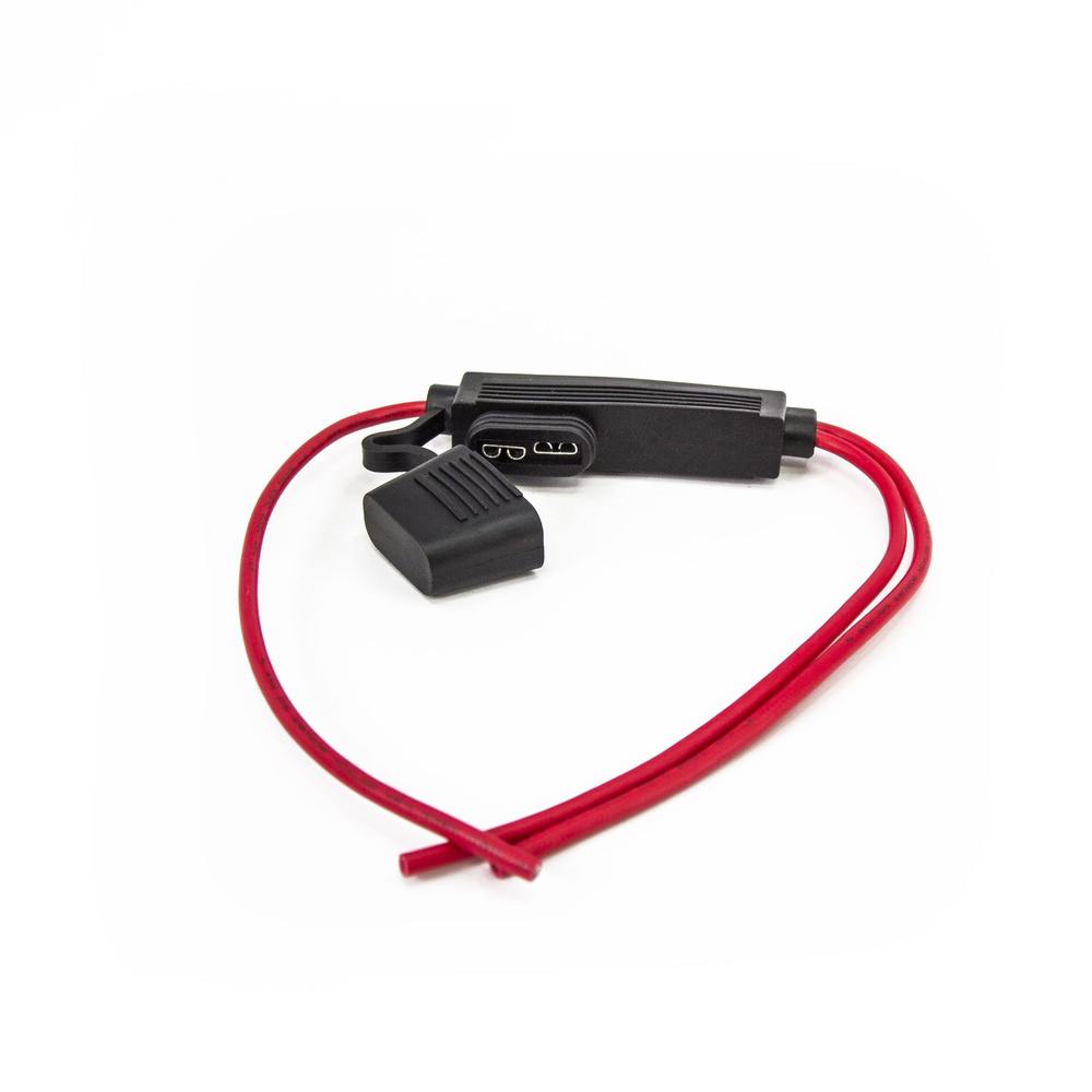 Держатель флажкового предохранителя прямоугольный ПВХ (16 AWG) (ABRO)