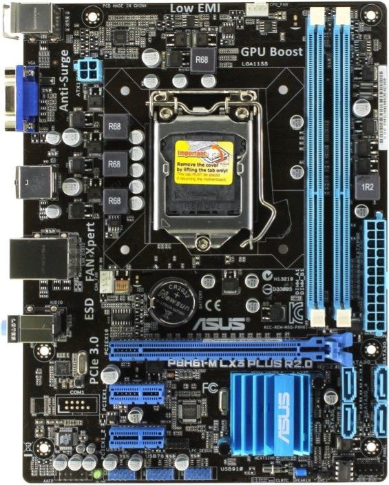 Материнская плата ASUS P8H61_M_LX3_PLUS_R2.0_OEM купить по низкой цене ...