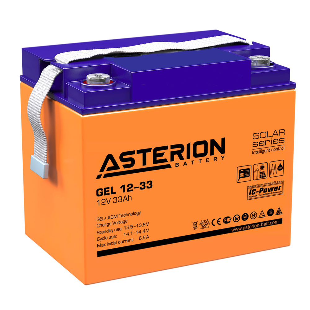 Батарея для ИБП ASTERION ASTERION GEL 12-33 NDC купить по выгодной цене ...
