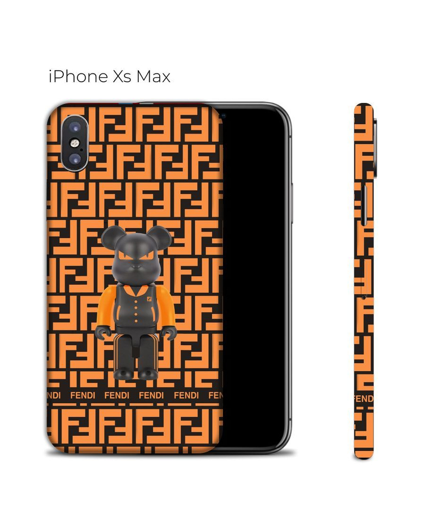 Защитная пленка на Айфон Икс Макс с защитой краёв / Виниловая наклейка ...