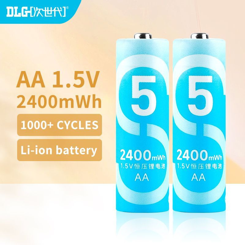 AA / AAA 1.5V Литиево - электрический аккумулятор 2400 МВт, 2 батареи ...
