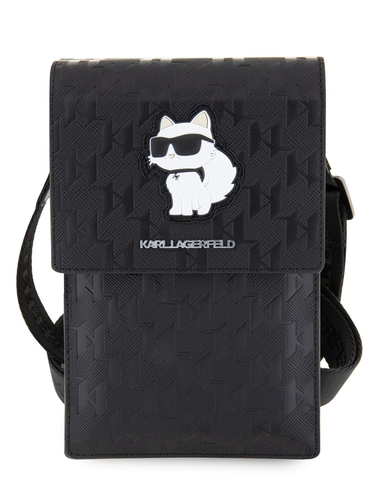 Сумка Karl Lagerfeld Wallet Bag PU Saffiano кошелек для смартфона до 160 x 100 мм из экокожи, с картхолдером, #1