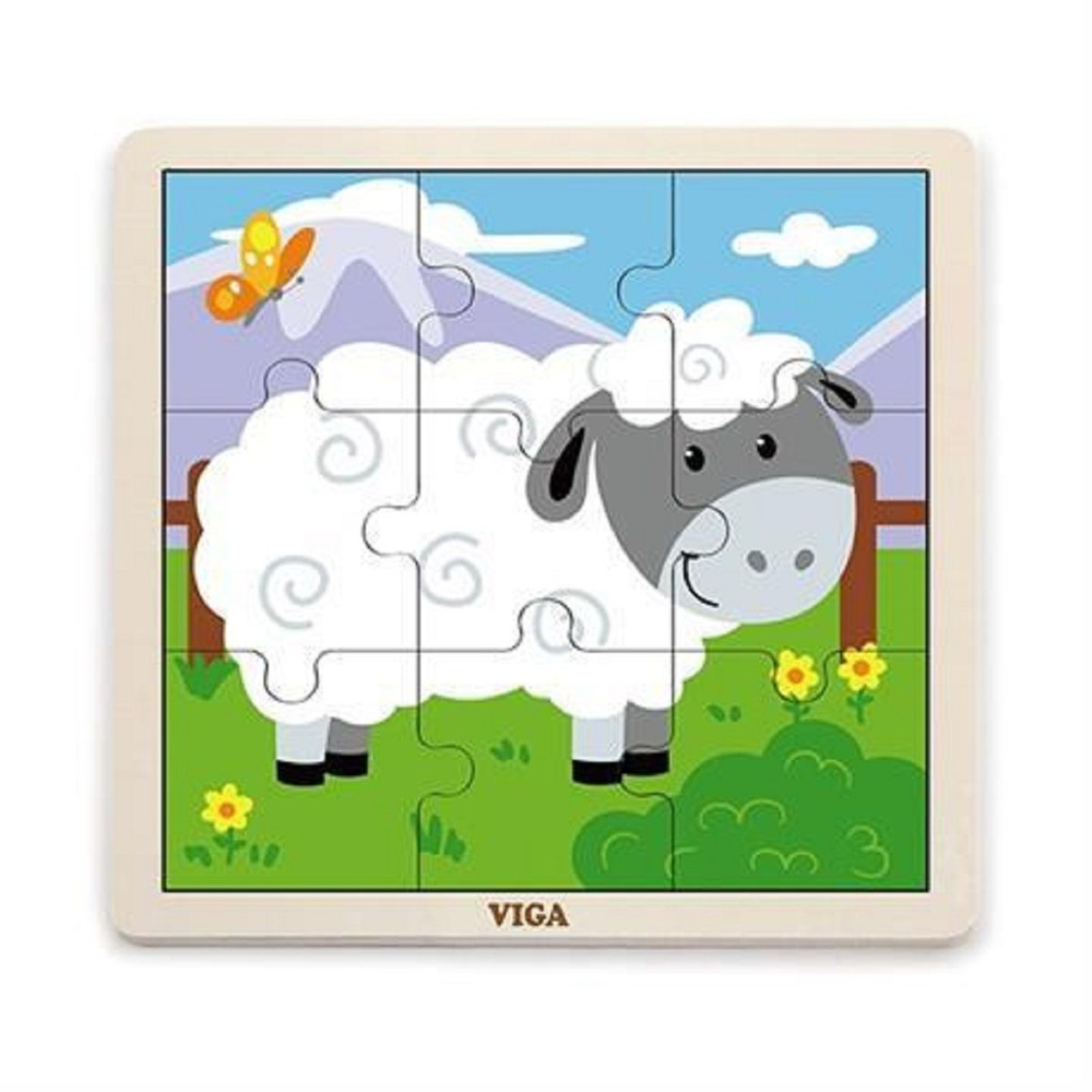 Пазл Viga Овечка, 9 деталей, в пленке 51437 #1