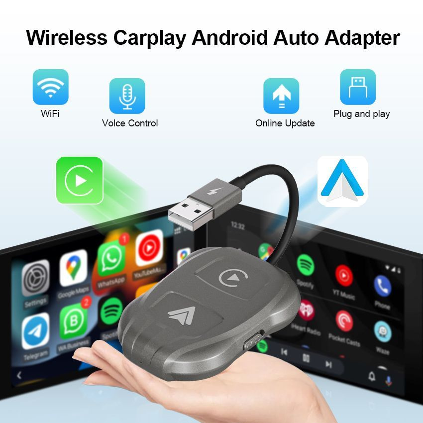 Беспроводной адаптер carplay box android auto